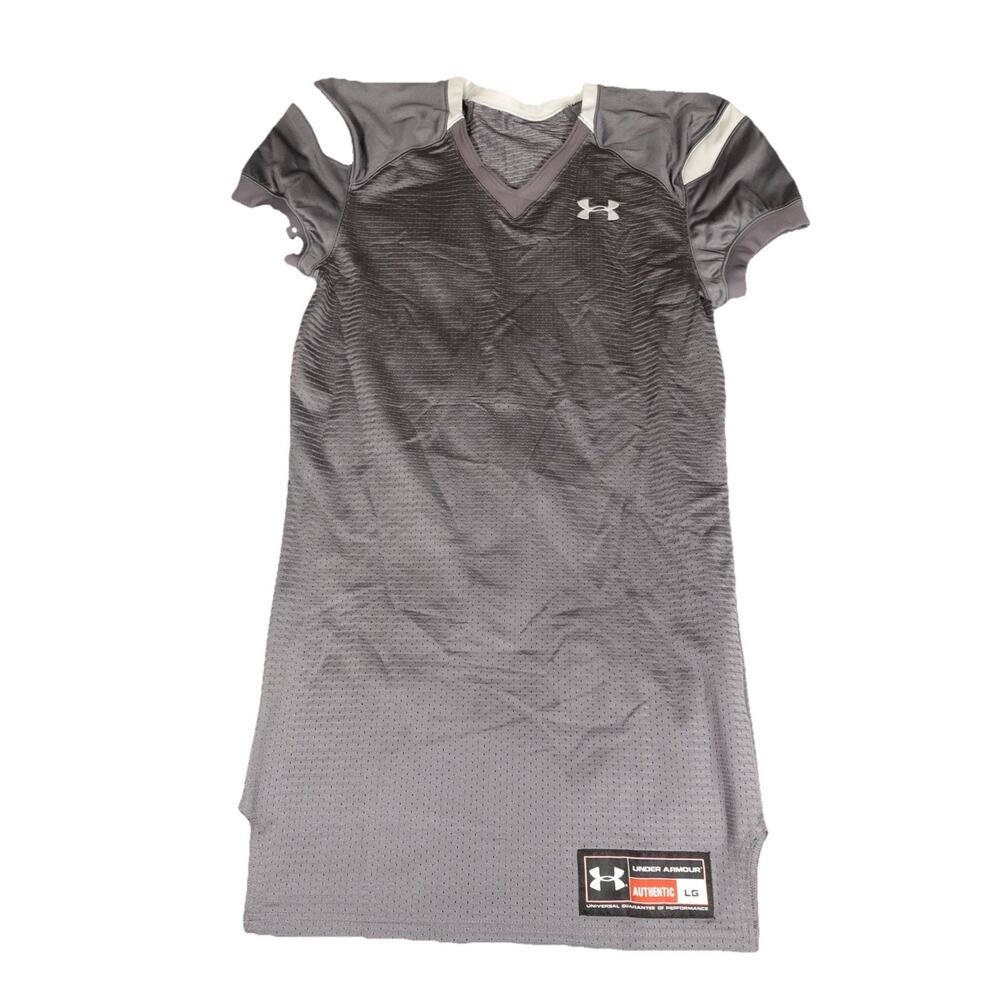 Under Armour Authentic HeatGear Blank Football Game Jersey Men’s Large Gray